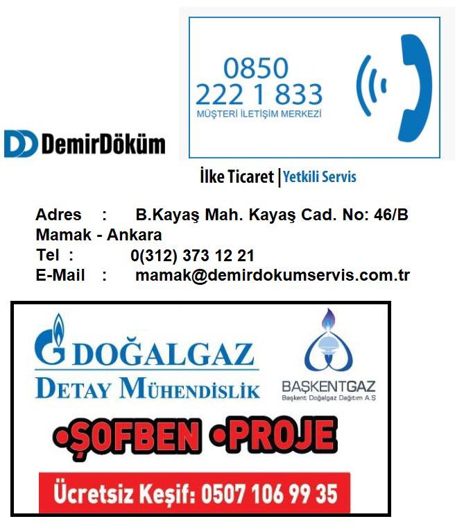 demir döküm doğalgaz kaçağı tamiri ankara