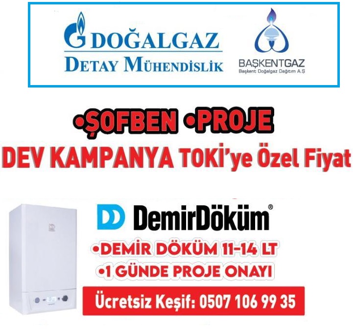 doğalgaz projesi ve doğalgaz kaçak tamiri